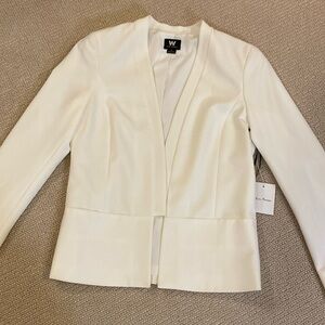 W by Worth White Fitted Blazer (new with tags!)